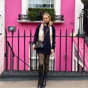 Turtleneck sweater dress